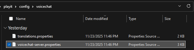 SVC Server Setup